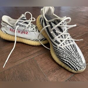 Yeezy Zebra Black and White Sneakers